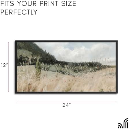Americanflat 12x24 Poster Frame - Slim Molding - Black - Image 2