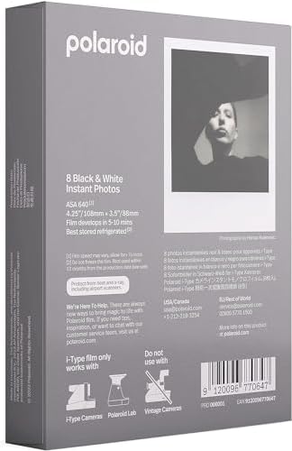 Polaroids Black & White Instant Film, 3 Pack, 24 Photos, B&W Film Works with Polaroid i-Type Cameras, Now, Now+, I-2, & Lab, Bundle with a Lumintrail Lens Cleaning Cloth - Image 3