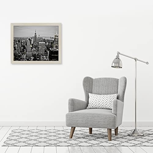 Americanflat 18x24 Poster Frame - Engineered Wood with Polished Plexiglass - Wide Picture Frame for Vertical or Horizontal Wall Display - Epic Collection - Light Wood - Image 5