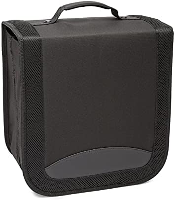 Amazon Basics Polyester CD/DVD Portable Storage Binder,400-capacity,Black,(Pack of 3) - Image 2