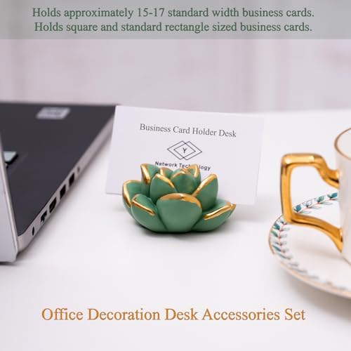 Succulent Business Card Holders Display Stand Desk Organizer - Image 4