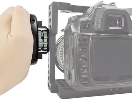 Round Camera Cage Grip - Aluminum Alloy Non Slip Hand Grip for Mirrorless Cameras with 1/4 Inch & 3/8 Inch Screw Holes - Image 2