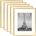 upsimples 16x20 Picture Frame, Gallery Wall Frames Set of 5, Gold by upsimples