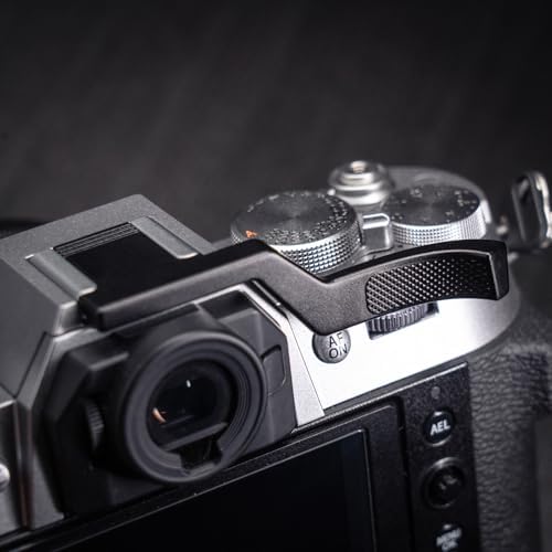 Iborrys Metal Thumb Up Grip for Fujifilm Fuji X-T50 XT50 Camera, Hot Shoe Thumb Rest Support Grip ，Exclusive Vintage Anti-Slip Pattern, Enhance The camera's Grip Feel (Black) - Image 5