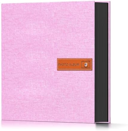 Popotop 4x6 Photo Album 200 Pictures, Linen Hardcover, Reinforced Spine by Popotop