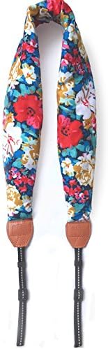 Alled Camera Neck Shoulder Belt Strap, Chevron Scarf Vintage Print Soft Coloful Camera Straps for Women/Men for DSLR/SLR/Nikon/Canon/Sony/Olympus/Samsung/Pentax ETC - Image 2