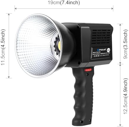 PULUZ Portable Video Light, COB Fill Light with 2500-6500K Adjustable Color Temperature, 8 Creative Lighting Effects, Perfect for Photography Studio, Outdoor Shooting and Live Streaming - Image 2