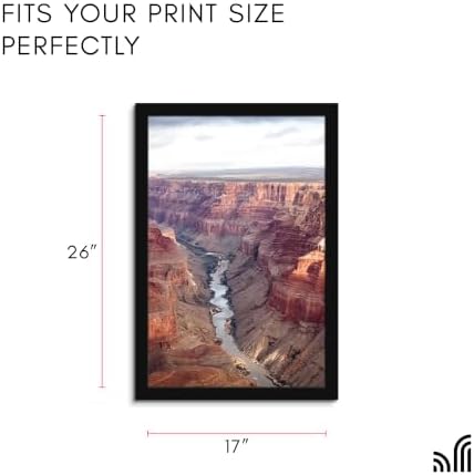 Americanflat 17x26 Poster Frame - Engineered Wood - Black - Image 2