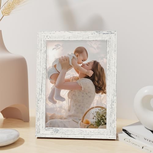 Vittanly 5x7 Picture Frame Made of Solid Wood for Wall or Tabletop - Image 4