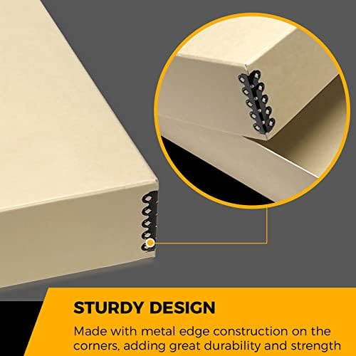 Golden State Art, Archival Storage Box, Tan-11.75x15.25x3 Inch, Pack of 2 - Image 4