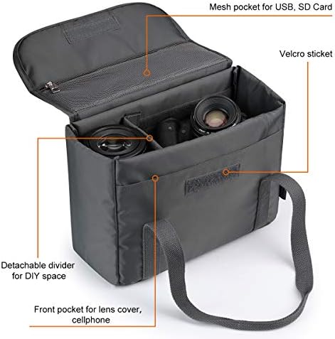 S-ZONE Waterproof Shockproof Foldable Camera Insert Bag Lens Cases Canon Nikon - Image 4