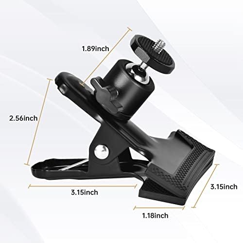 UTEBIT 2 Pack Tripod Camera Mount Clip with 360 Swivel Mini Ballhead, Black - Image 6