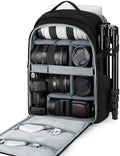 BAGSMART Camera Backpack, DSLR SLR Camera Bag Backpack Fits 15.6 Inch Laptop,Anti-Theft Waterproof Camera Case for Photographers,Men Women,with Rain Cover,Tripod Holder,Black by BAGSMART