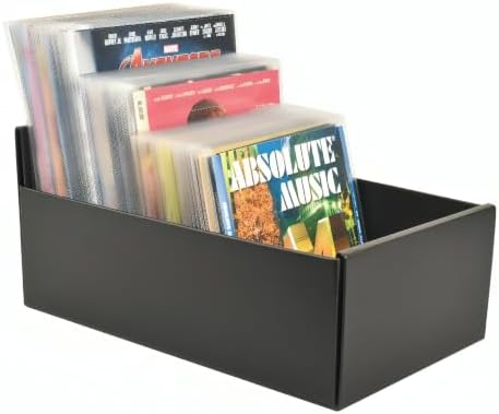 Tarifold DVD and CD Storage Box, Holds 80 Sleeves, Durable Cardboard, Black by TARIFOLD