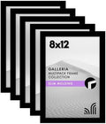 Americanflat 8x12 Picture Frame 5-Pack - Slim Molding - Black by Americanflat
