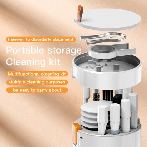 Andoer 20 in 1 Multifunctional Electronic Cleaning Kit with Storage Box for Cameras Lenses Earphones Phones Keyboard Laptop Tablet Cleaning Tools Monitor PC - Image 7