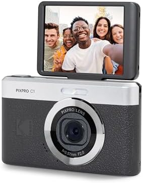 KODAK PIXPRO C1 13MP Compact Digital Camera, 26mm Fixed Lens, Black by Unknown