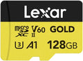 Lexar 128GB Gold Micro SD Card, 280MB/s Read, 4K, V60, UHS-II, A1 by Lexar