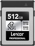 Lexar 512GB CFexpress Type B Silver 4.0 Card, 3600/3000 MB/s, 8K Video by Lexar