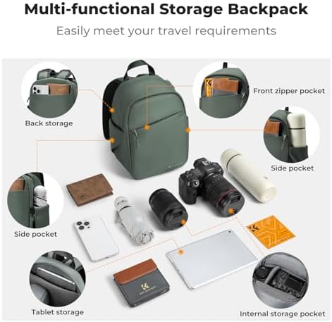 K&F CONCEPT Camera Backpack, Lightweight Compact Camera Bag 5L - Image 3