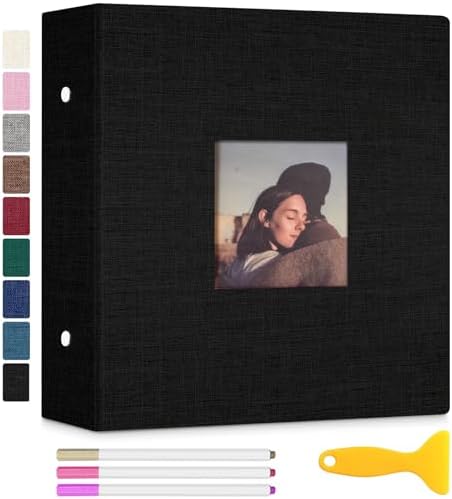 Zesthouse Photo Album Self Adhesive with Picture Display Window, 3-Ring Scrapbook Albums 60 Pages Holds 8x10 5x7 4x6 Photos, DIY Photo Book Ideal Gift for Family Wedding Baby by Zesthouse