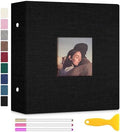 Zesthouse Photo Album Self Adhesive with Picture Display Window, 3-Ring Scrapbook Albums 60 Pages Holds 8x10 5x7 4x6 Photos, DIY Photo Book Ideal Gift for Family Wedding Baby by Zesthouse