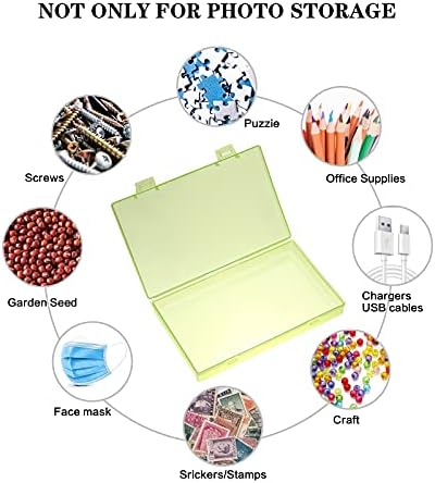 Photo Storage Box 4x6, 18 Inner Extra Large Photo Case Large Photo Organizer Acid-Free Photo Box Storage Photo Keeper Photo Storage Case, Plastic Craft Storage Box for Photo Stickers Stamps Seeds - Image 2