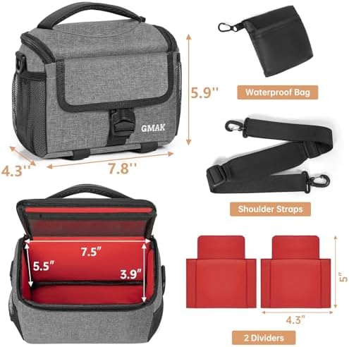 Camera Carrying Case, Camera Storage Bags Anti-Shock Crossbody Camera Case - Image 3