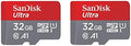 [Older Version] SanDisk 32GB 2-Pack Ultra MicroSDHC UHS-I Memory Card (2x32GB) - SDSQUAR-032G-GN6MT by Sandisk