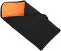 PATIKIL Camera Protective Wrap, 18"x18" Lens Wrap Cloth with Thick Protective Neoprene, Lens Pouch Bag with Hook and Loop for Lens, SLR, Black Orange by PATIKIL