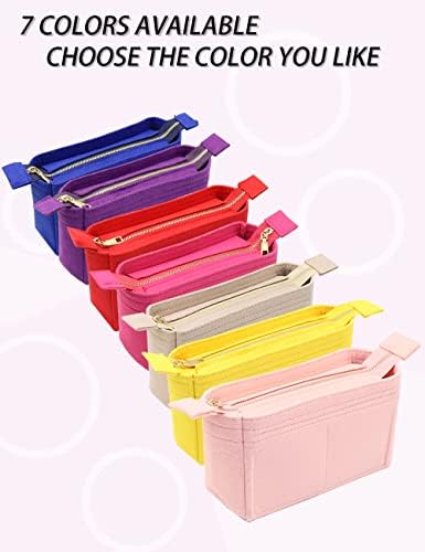 LEXSION Organizer,Bag Organizer,Insert purse organizer with 2 packs in one set fit NeoNoe Noé Series perfectly Rosy - Image 7