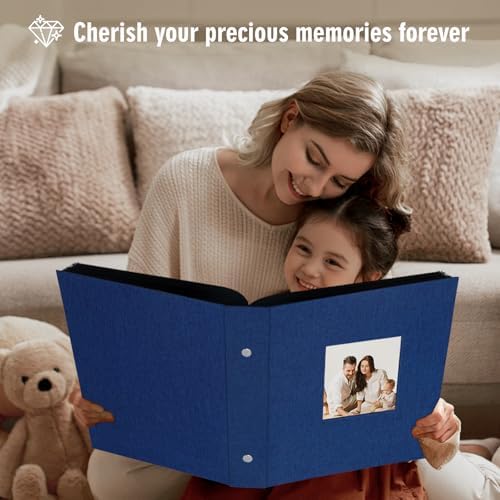 Artmag Photo Album 4x6 1000 Large Capacity Linen Album Book Holds 1000 Horizontal and Vertical Photos for Family Wedding Anniversary (1000 Pockets, Blue) - Image 5