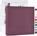 Mublalbum 10x10 Inch 3 Ring DIY Scrapbook Photo Album 40 Pages, Purple by Mublalbum