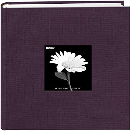 Fabric Frame Cover Photo Album 200 Pockets Hold 4x6 Photos, Wildberry Purple by PioneerPhotoAlbums