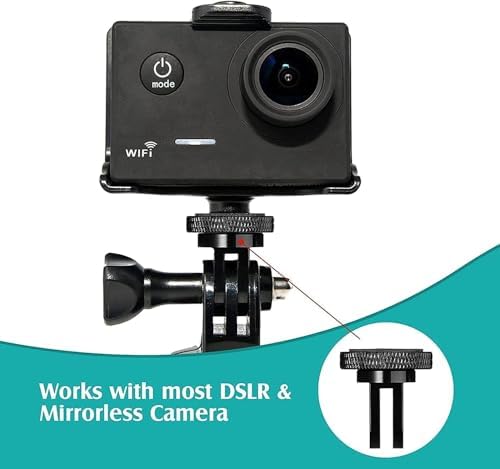Aluminum Camera Tripod Adapter 1/4"-20 Conversion Adapter Mounts Compatible with Gopro Action Cameras Insta360 and Other Standard 1/4 Accessories, Quarter Inch Mount Adapter (Type AA) - Image 5