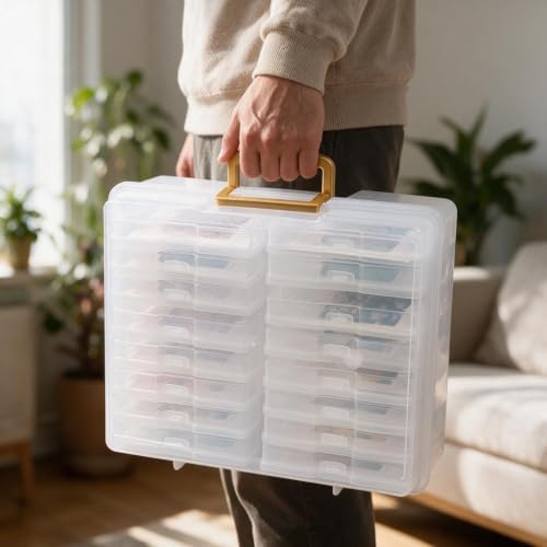 novelinks Photo Storage Box and 16 Inner 4" x 6" Photo Storage Containers - Image 5