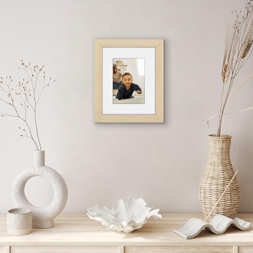 Americanflat 8x10 Picture Frame - Matted to 5x7 - Natural Oak - Image 6