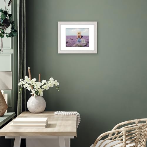 Americanflat 11x14 Picture Frame - Matted to 8x10 - Engineered Wood - White - Image 6