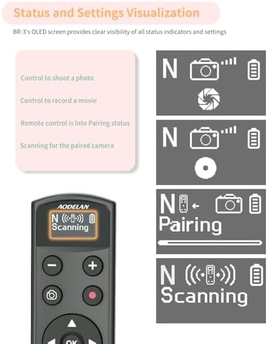 Aodelan for Nikon Wireless Rechargeable Camera Remote Control - Image 6