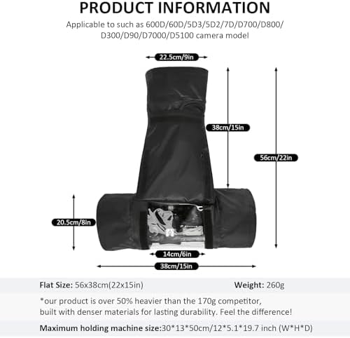 Professional Waterproof Camera Rain Cover for DSLR - Image 2