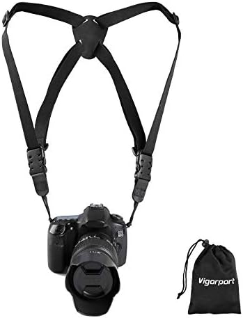 Vigorport Camera Strap, Cross Shoulder Straps, Quick Release Chest Harness by Vigorport