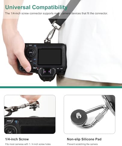 PULUZ Camera Shoulder Strap with Quick Release and Anti-Slip Soft Pad, Adjustable Camera Sling Strap for Photographers - Image 5