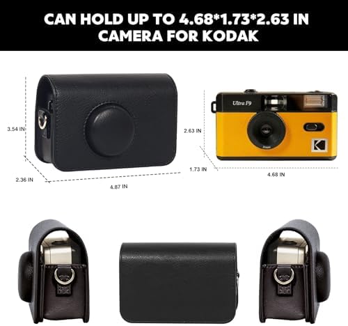 Camera Case for KODAK EKTAR H35 H35N Half Frame Film Camera, Black - Image 3