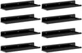 Lifewit Acrylic Floating Shelves for Wall 14" Black, 8 Pack by Lifewit