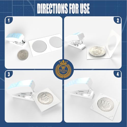 Boen 40mm Coin Flips 1000 Pcs 2x2 Cardboard Holders for Large Dollar - Image 6