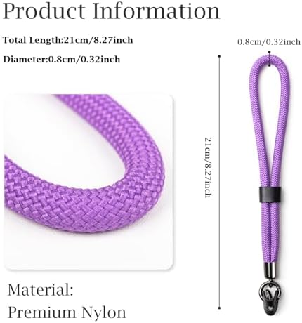 VOVMOEYA Camera Wrist Strap Rope,Camera Hand Strap Compatible with Fujifilm Nikon Sony DSLR Camera - Purple - Image 2