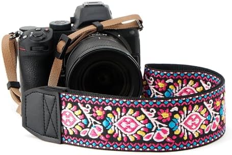 ZOOEASS Camera Strap for DSLR and Mirrorless Digital Camera,Neck Strap with Embroidery Patterns and Quick-release Buckle by Unknown