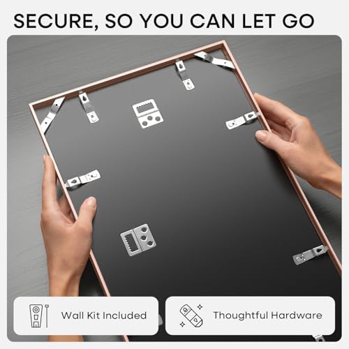Homeforia A3 Rose Picture Frame, High-End Metal, A4 Mat, Glass - Image 5