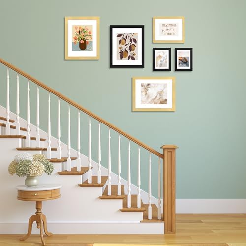 5x7 Picture Frame Set of 4 with Real Glass, Wall & Tabletop Display - Image 5