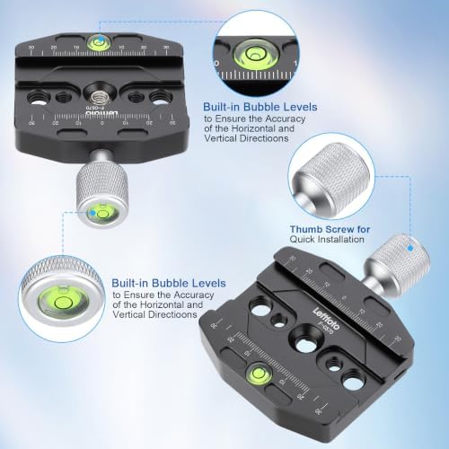 70mm Quick Release Clamp Compatible with Arca Swiss Style Plate for Tripod Ballhead Universal Quick-Change seat, monopod Head, Tripod Quick Release Plate - Image 7